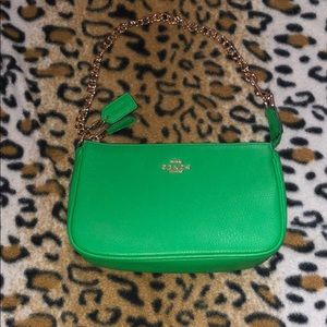 Green coach purse